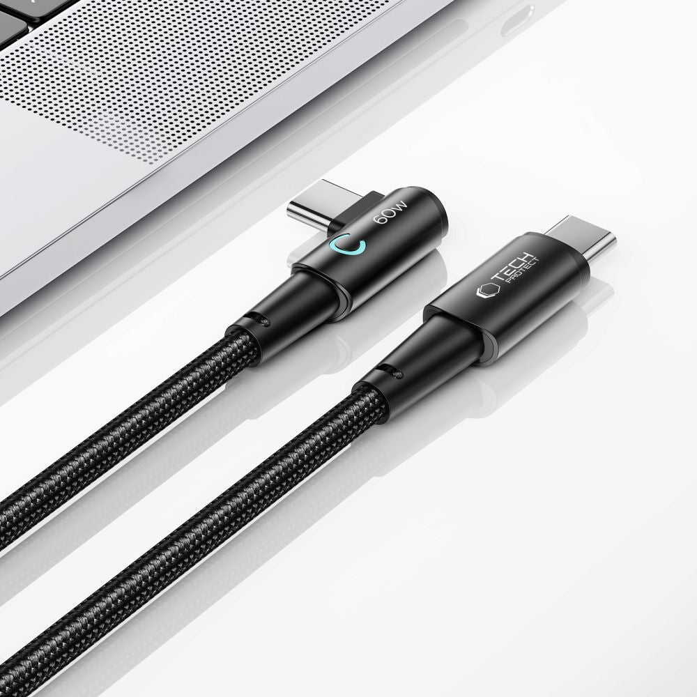 Tech-Protect UltraBoost L USB-C / USB-C 60W 6A laidas 1m - pilkas -- Cell phone cables