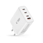 Tech-Protect NC100W-GAN įkroviklis GaN 3x USB-C PD 100W / USB-A QC 3.0 - baltas -- Cell phone chargers