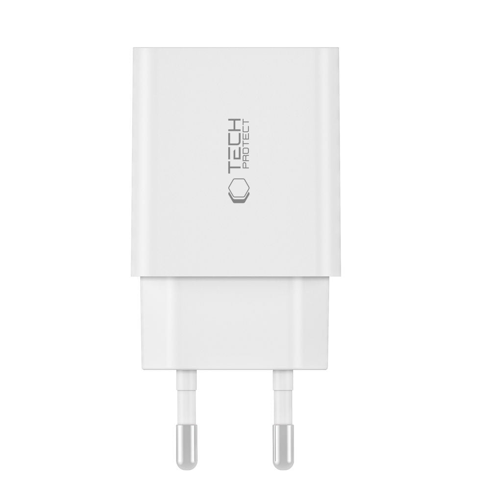 Tech-Protect C35W įkroviklis 2x USB-C PD 35W - baltas -- Cell phone chargers