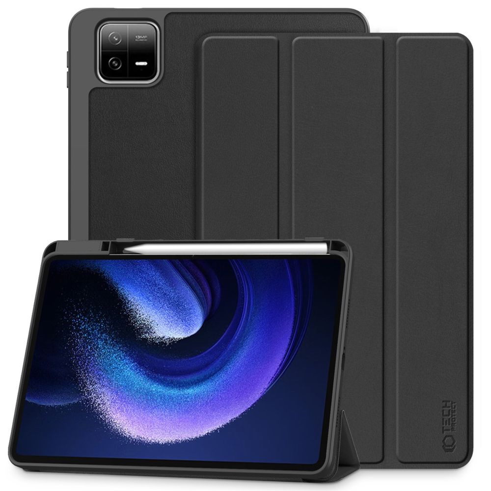 Tech-Protect SmartCase Pen dėklas Xiaomi Pad 6/6 Pro – juodas -- Xiaomi Pad 6