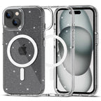 Tech-Protect FlexAir MagSafe dėklas iPhone 15 – skaidrus, blizgučiai -- iPhone 15