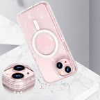 Tech-Protect FlexAir MagSafe dėklas iPhone 15 – skaidrus, blizgučiai -- iPhone 15
