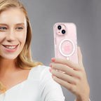 Tech-Protect FlexAir MagSafe dėklas iPhone 15 – skaidrus, blizgučiai -- iPhone 15