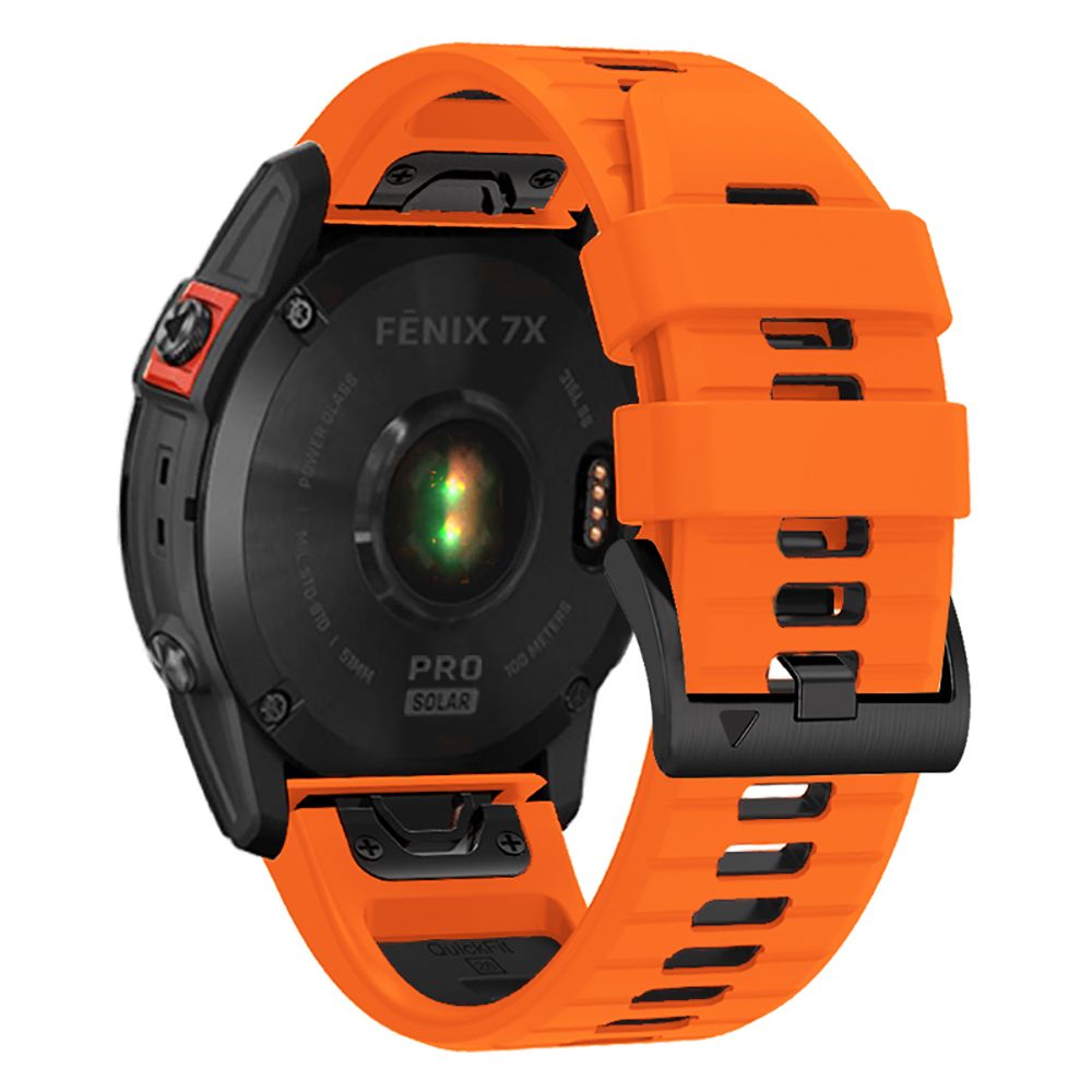 Tech-Protect IconBand Pro dirželis, skirtas Garmin Fenix ​​3 / 5X / 3HR / 5X Plus / 6X / 6X Pro / 7X - oranžinė-juoda --...