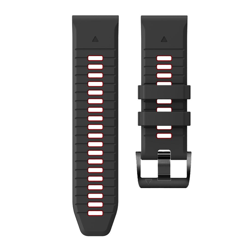 Tech-Protect IconBand Pro dirželis, skirtas Garmin Fenix ​​3 / 5X / 3HR / 5X Plus / 6X / 6X Pro / 7X - juodas/raudonas --...