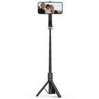 Tech-Protect L04S Bluetooth asmenukių lazda su trikoju iki 95cm ir 360° galva - juoda -- Selfie Sticks & Tripods