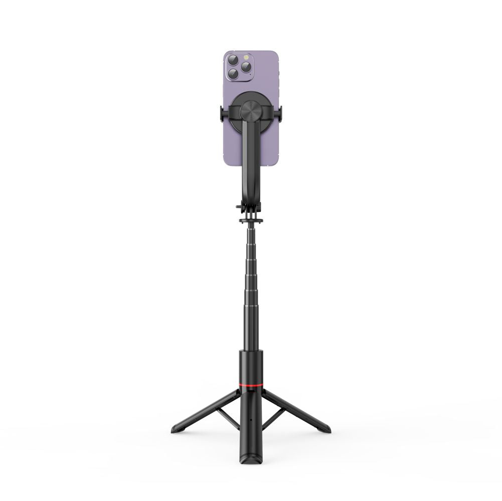 Tech-Protect L04S Bluetooth asmenukių lazda su trikoju iki 95cm ir 360° galva - juoda -- Selfie Sticks & Tripods
