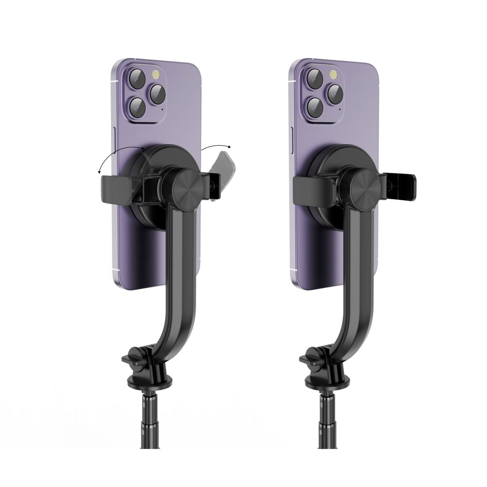Tech-Protect L04S Bluetooth asmenukių lazda su trikoju iki 95cm ir 360° galva - juoda -- Selfie Sticks & Tripods