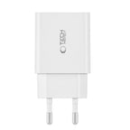 Tech-Protect C35W įkroviklis 2x USB-C PD 35W su USB-C / USB-C laidu - baltas -- Cell phone chargers