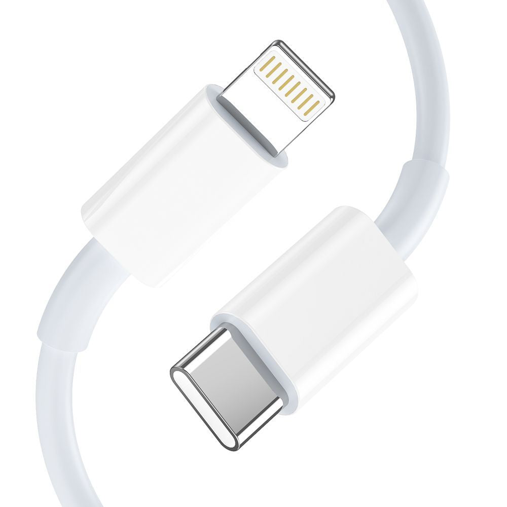 Tech-Protect C35W sieninis įkroviklis 2x USB-C PD 35W su USB-C / Lightning laidu - baltas -- Cell phone chargers