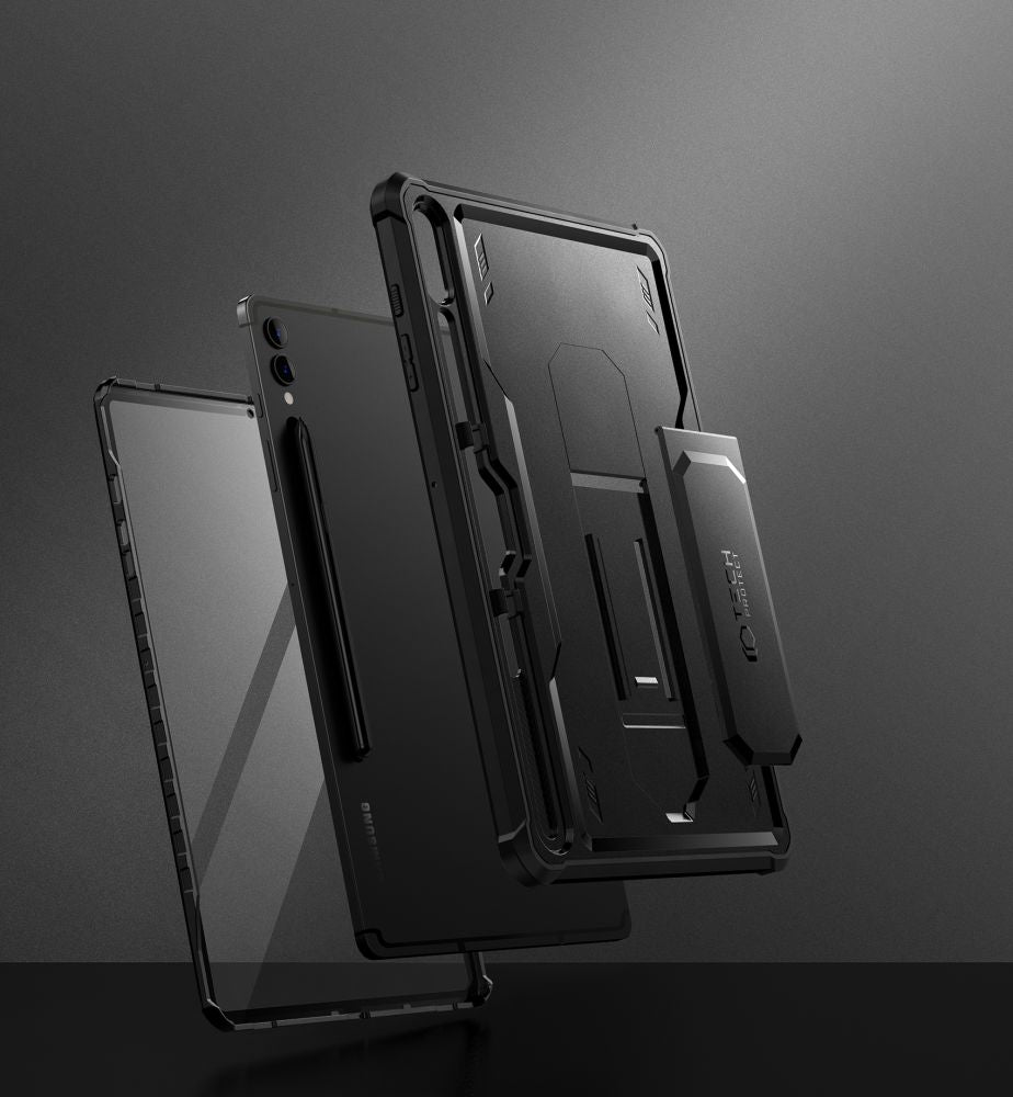Tech-Protect Kevlar Pro dėklas Galaxy Tab S9+ – juodas -- Samsung Galaxy Tab S9+