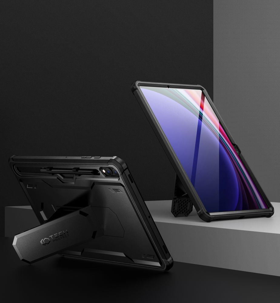 Tech-Protect Kevlar Pro dėklas Galaxy Tab S9+ – juodas -- Samsung Galaxy Tab S9+