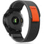 Tech-Protect nailoninis dirželis, skirtas Garmin Fenix ​​3 / 5X / 3HR / 5X Plus / 6X / 6X Pro / 7X - juodai oranžinis --...