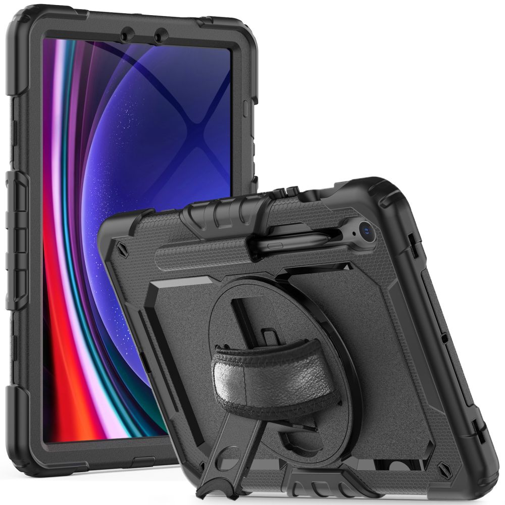 Tech-Protect Solid360 dėklas Galaxy Tab S9 FE 10,9" – juodas -- Samsung Galaxy Tab S9 FE