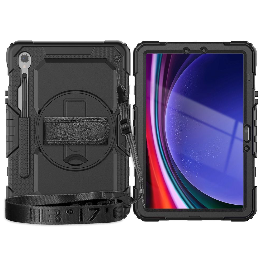 Tech-Protect Solid360 dėklas Galaxy Tab S9 FE 10,9" – juodas -- Samsung Galaxy Tab S9 FE