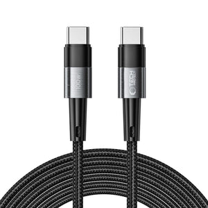 Tech-Protect UltraBoost USB-C / USB-C PD laidas 100W 5A 3m - pilkas -- Cell phone cables