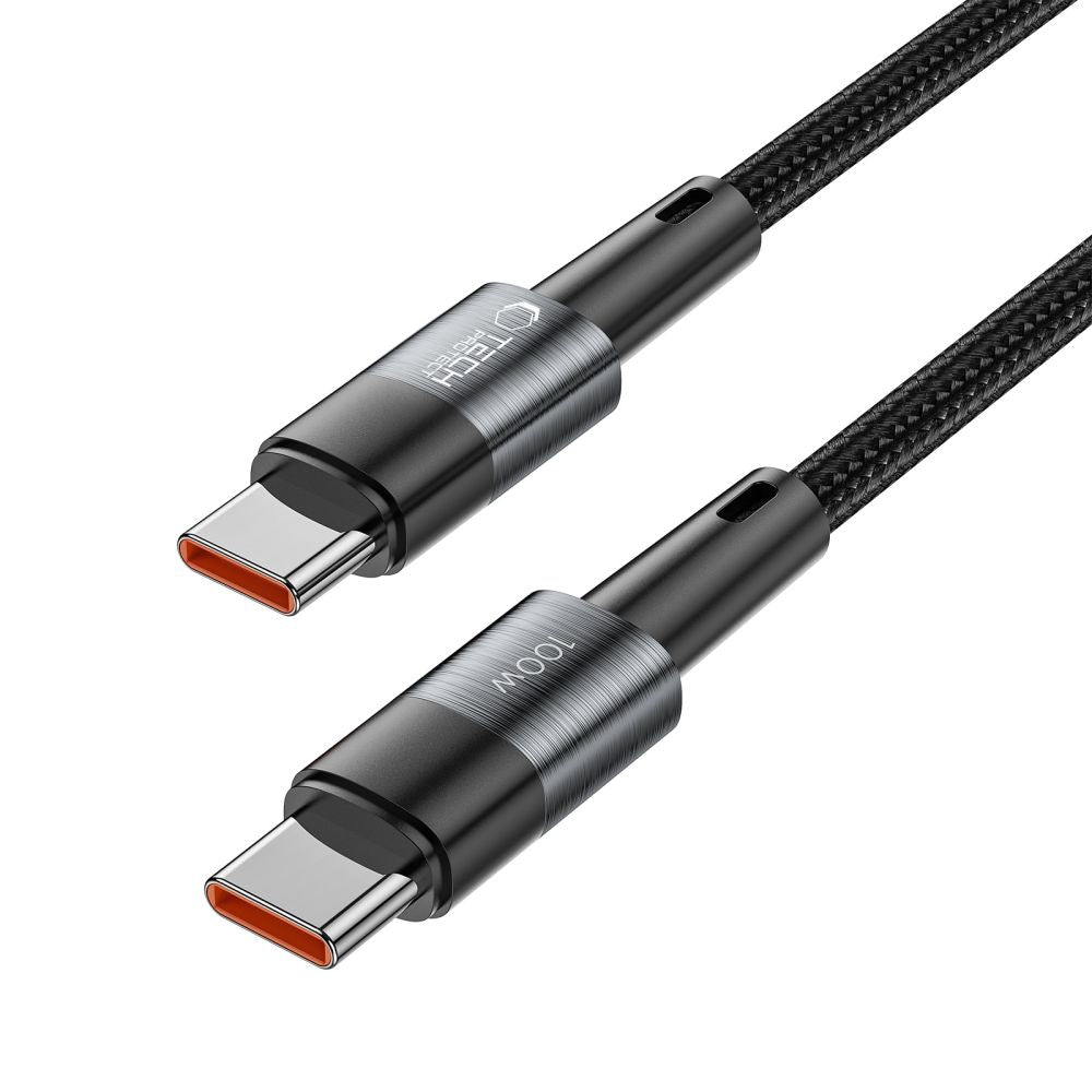 Tech-Protect UltraBoost USB-C / USB-C PD laidas 100W 5A 0.25m - pilkas -- Cell phone cables