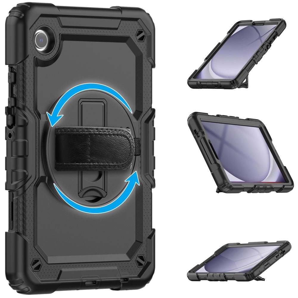 Tech-Protect Solid360 dėklas Galaxy Tab A9+ – juodas -- Samsung Galaxy Tab A9+