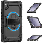Tech-Protect Solid360 dėklas Galaxy Tab A9+ – juodas -- Samsung Galaxy Tab A9+