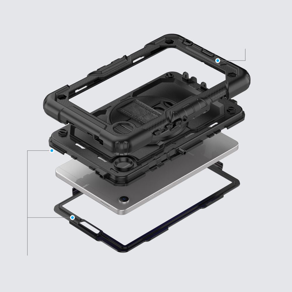 Tech-Protect Solid360 dėklas Galaxy Tab A9+ – juodas -- Samsung Galaxy Tab A9+