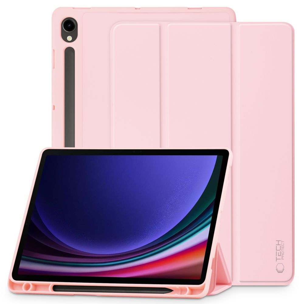 Tech-Protect SmartCase Pen dėklas Galaxy Tab S9 FE 10,9" – rožinis -- Samsung Galaxy Tab S9 FE