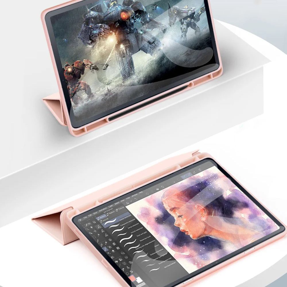Tech-Protect SmartCase Pen dėklas Galaxy Tab S9 FE 10,9" – rožinis -- Samsung Galaxy Tab S9 FE