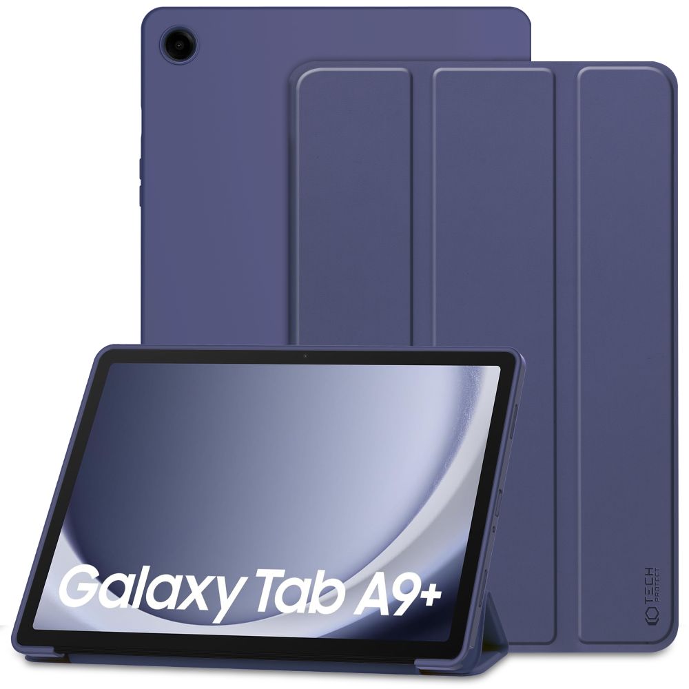 Tech-Protect SmartCase dėklas Galaxy Tab A9+ 11 – tamsiai mėlynas -- Samsung Galaxy Tab A9+