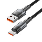 Tech-Protect UltraBoost USB-C / USB-A laidas 66W 6A 0.5m - pilkas -- Cell phone cables