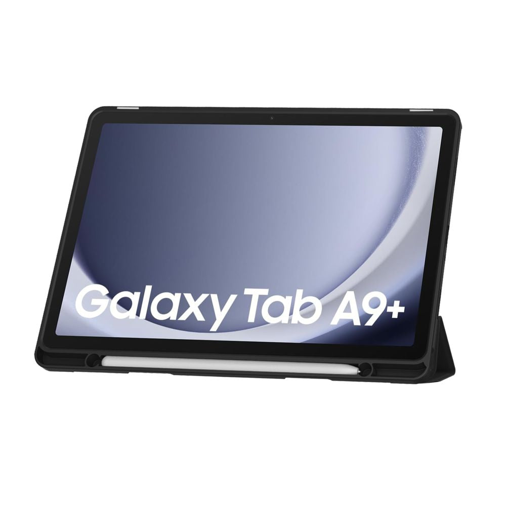 Tech-Protect SmartCase Pen dėklas Galaxy Tab A9+ 11 – juodas -- Samsung Galaxy Tab A9+