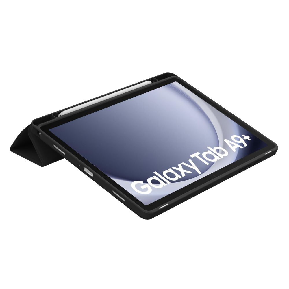 Tech-Protect SmartCase Pen dėklas Galaxy Tab A9+ 11 – juodas -- Samsung Galaxy Tab A9+