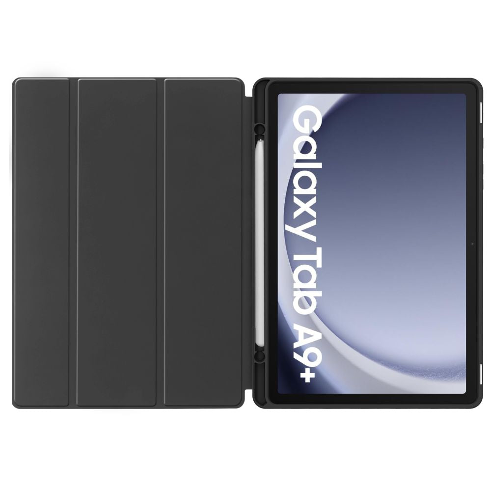 Tech-Protect SmartCase Pen dėklas Galaxy Tab A9+ 11 – juodas -- Samsung Galaxy Tab A9+