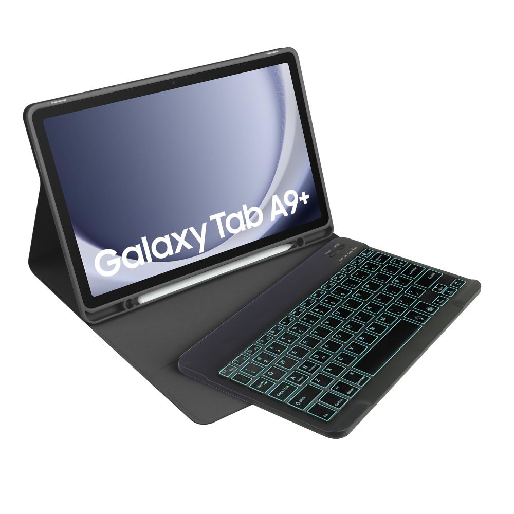 Tech-Protect SC Pen dėklas su klaviatūra Tab A9+ – juodas -- Samsung Galaxy Tab A9+
