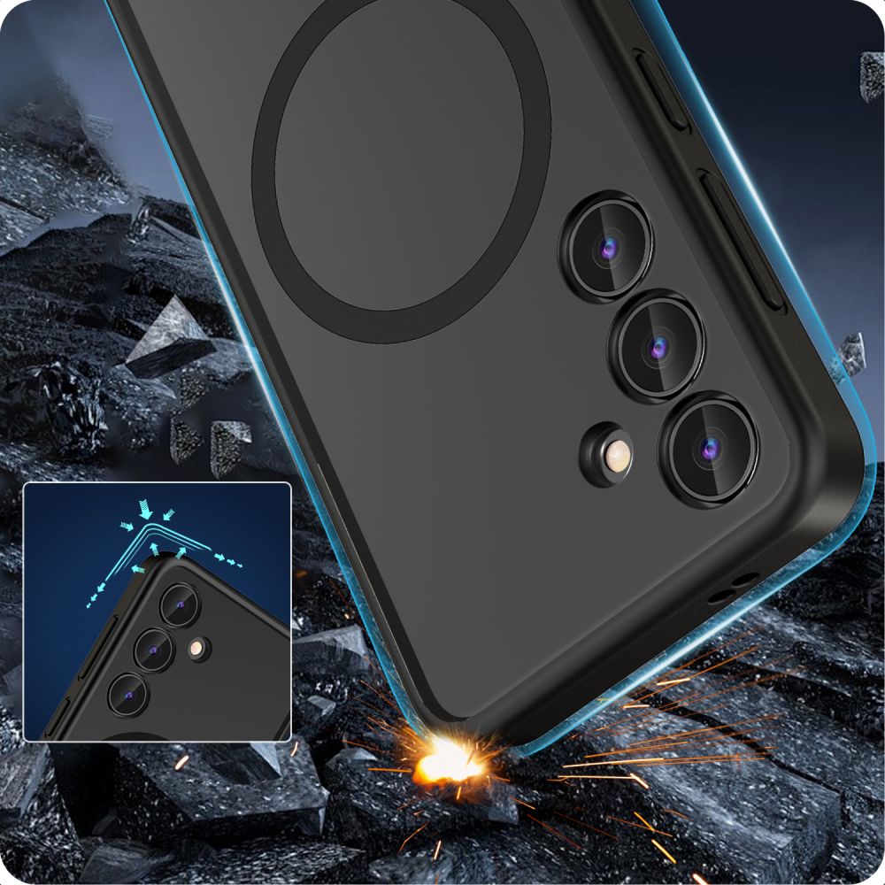 Tech-Protect MagMat MagSafe dėklas Samsung Galaxy S24 – juodas -- Samsung Galaxy S24
