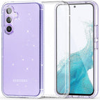 Tech-Protect FlexAir Hybrid dėklas S23 FE – skaidrus, su blizgučiais -- Samsung Galaxy S23 FE