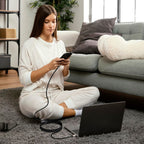 Tech-Protect UltraBoost Evo USB-C / USB-C PD laidas 100W 5A 2m - titano -- Cell phone cables