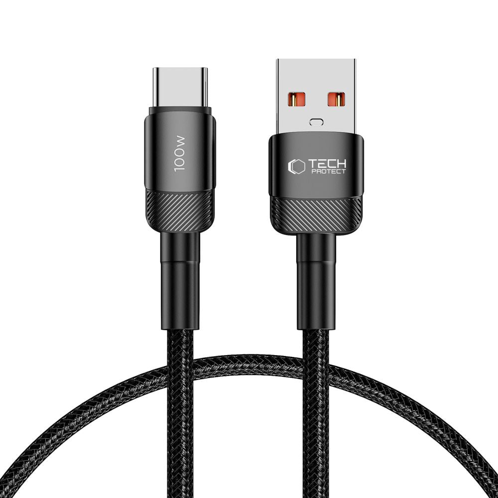Tech-Protect UltraBoost Evo USB-C / USB-A laidas 100W 5A 0.5m - juodas -- Cell phone cables