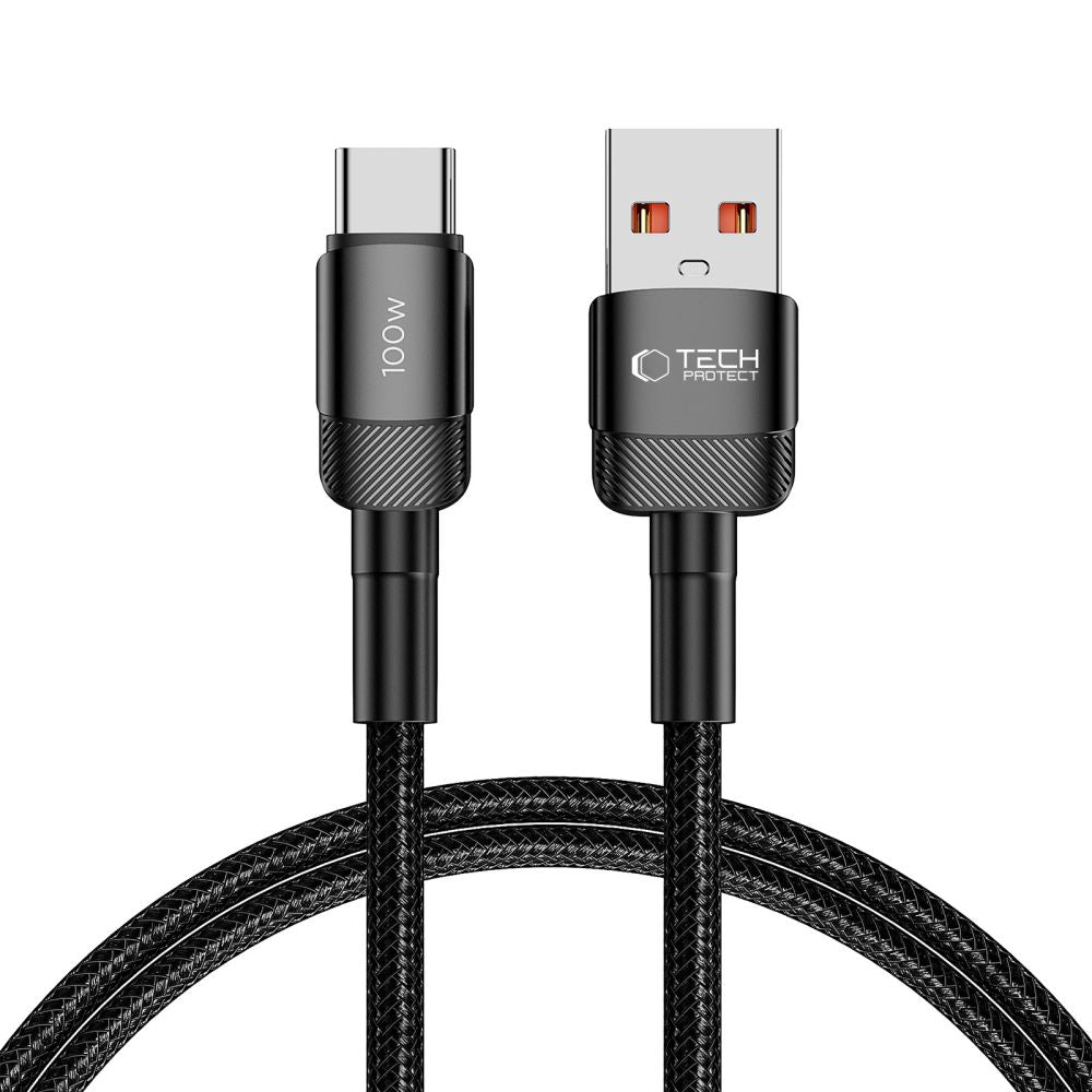 Tech-Protect UltraBoost Evo USB-C / USB-A laidas 100W 5A 1m - juodas -- Cell phone cables