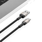 Tech-Protect UltraBoost Evo USB-C / USB-A laidas 100W 5A 2m - titano -- Cell phone cables