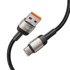Tech-Protect UltraBoost Evo USB-C / USB-A laidas 100W 5A 1m - titano -- Cell phone cables