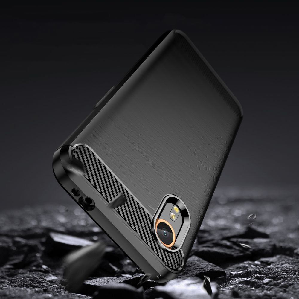 Tech-Protect TPUCarbon dėklas Galaxy XCover 7 – juodas -- Samsung Galaxy XCover 7