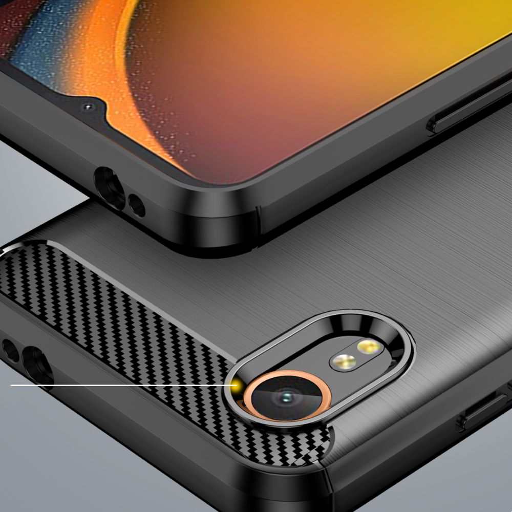Tech-Protect TPUCarbon dėklas Galaxy XCover 7 – juodas -- Samsung Galaxy XCover 7