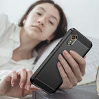 Tech-Protect TPUCarbon dėklas Galaxy XCover 7 – juodas -- Samsung Galaxy XCover 7