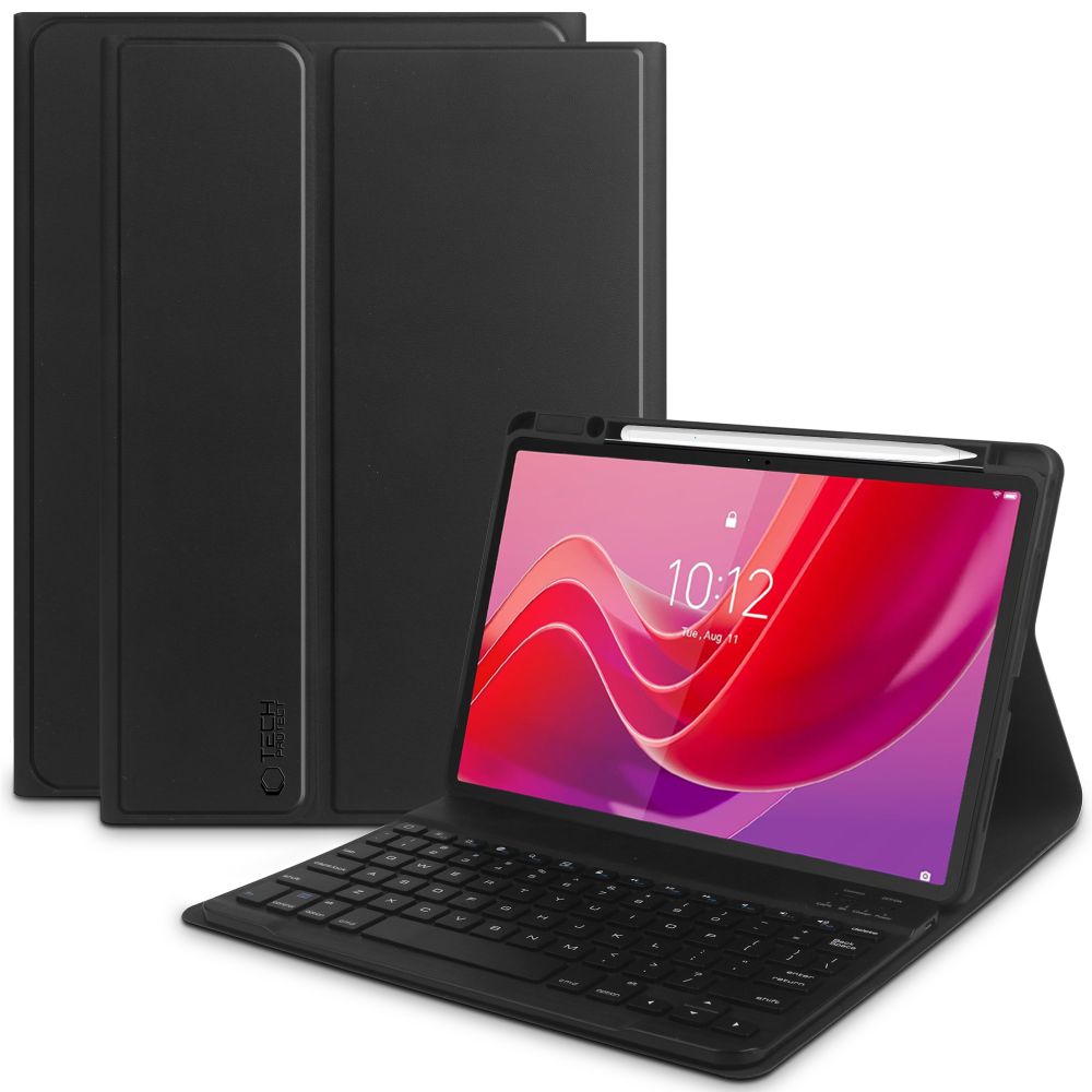 Tech-Protect SC rašiklis + klaviatūros dėklas su klaviatūra, skirtas Lenovo Tab M11 11" TB-330 - juodas