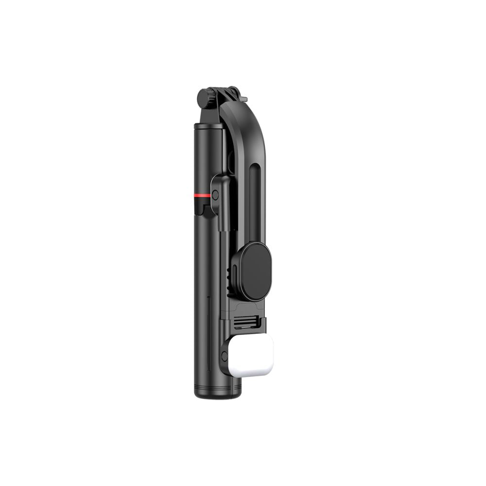 Tech-Protect L05S Bluetooth asmenukių lazda su trikoju iki 105cm su LED šviestuvu - juoda -- Selfie Sticks & Tripods