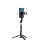 Tech-Protect L05S Bluetooth asmenukių lazda su trikoju iki 105cm su LED šviestuvu - juoda -- Selfie Sticks & Tripods