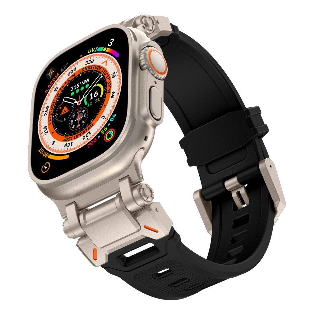 Tech-Protect Delta Pro dirželis, skirtas Apple Watch 4 / 5 / 6 / 7 / 8 / 9 / SE / Ultra 1 / 2 (42/44/45/49 mm) – juodas...