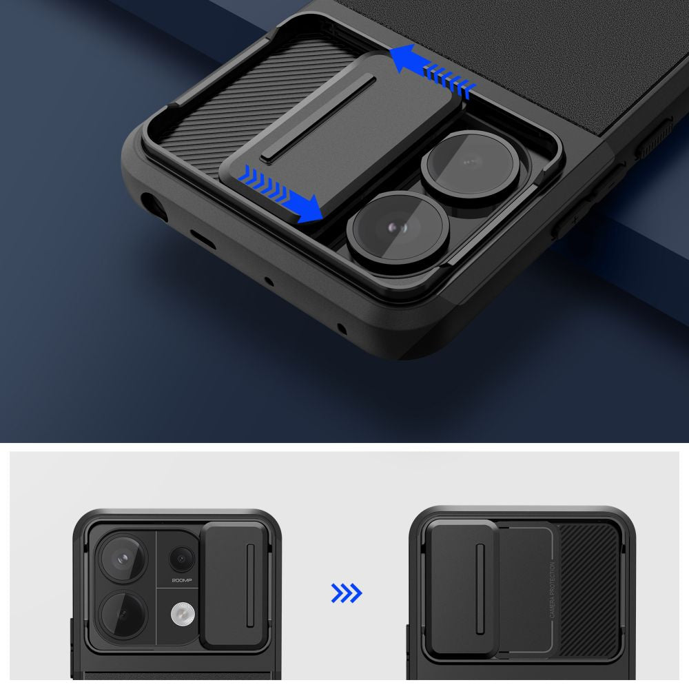 Tech-Protect Velar Cam+ dėklas Redmi Note 13 Pro 5G / Poco X6 5G – juodas -- Xiaomi Redmi Note 13 Pro