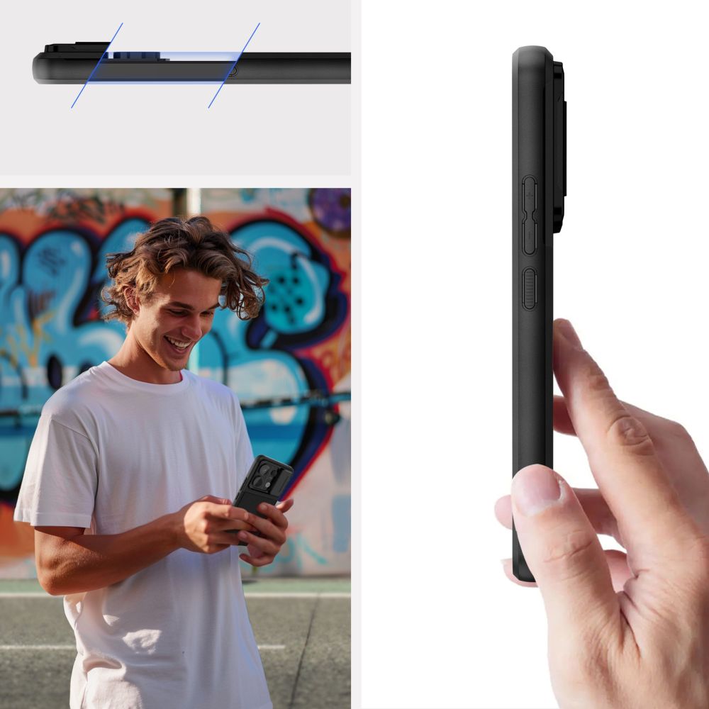 Tech-Protect Velar Cam+ dėklas Redmi Note 13 Pro 5G / Poco X6 5G – juodas -- Xiaomi Redmi Note 13 Pro