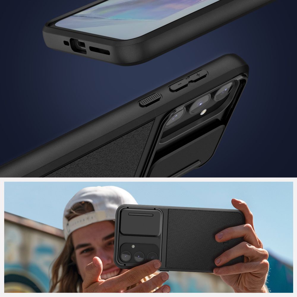 Tech-Protect Velar Cam+ dėklas Samsung Galaxy A55 5G – juodas -- Samsung Galaxy A55 5G