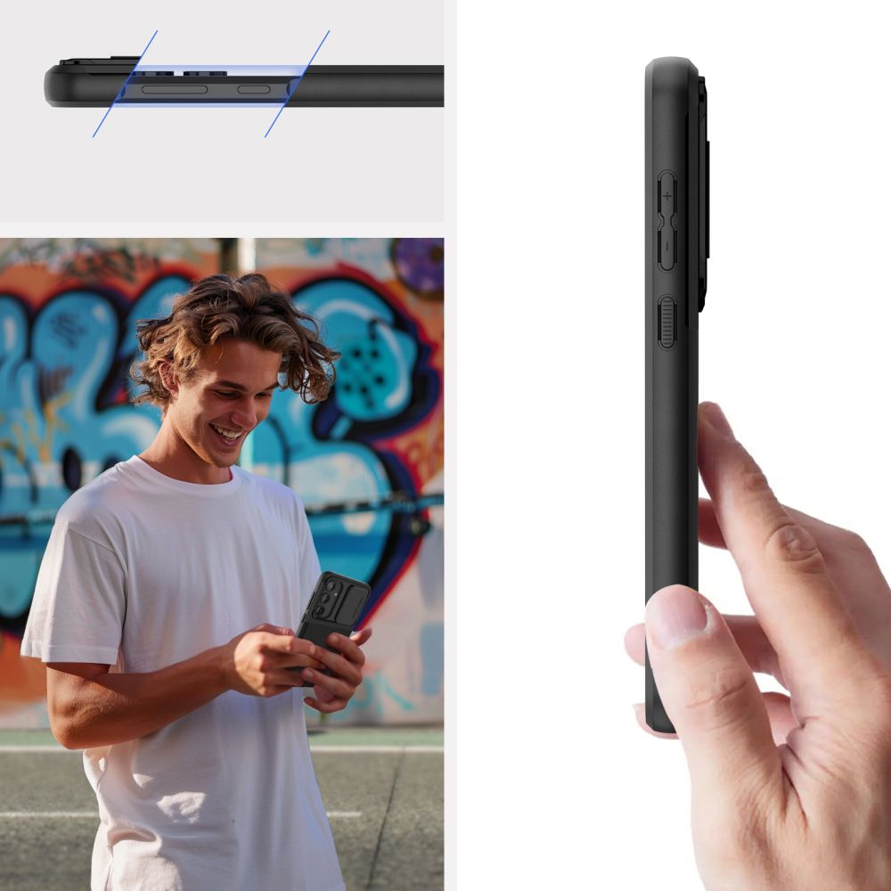 Tech-Protect Velar Cam+ dėklas Samsung Galaxy A55 5G – juodas -- Samsung Galaxy A55 5G